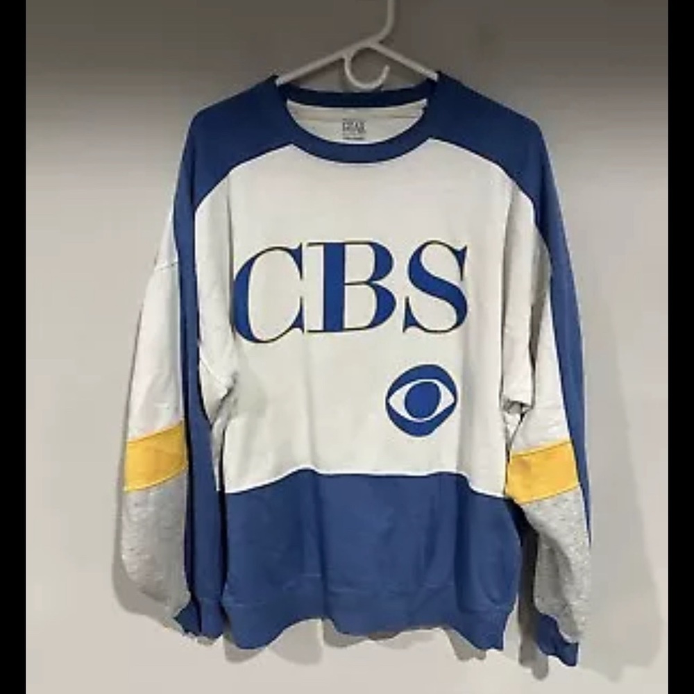 Cbs Network Sweatshirt Size Large Men Vintage 80’… - image 1